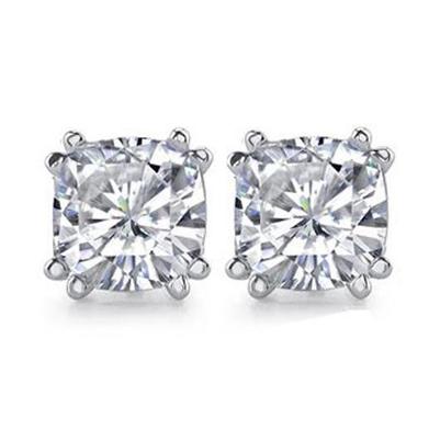 Kissen Big 4 Kt. Echt Diamant Ohrstecker Schmuck