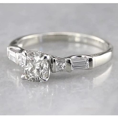 Kissen Eagle Claws Natürliche Diamant-Verlobungsring 1,75 Karat Damenschmuck