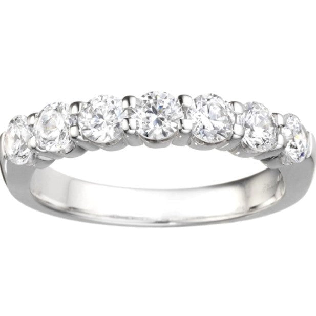 echter round diamant 1.75Karat memoire-ring Vorderansicht