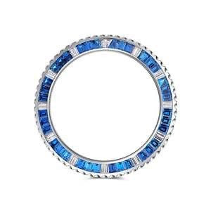 Lünette aus blauem Saphir und Diamanten für 44-mm-Uhren von Rolex, Sportmodelle, Daytona, Submariner, Sea-Dweller