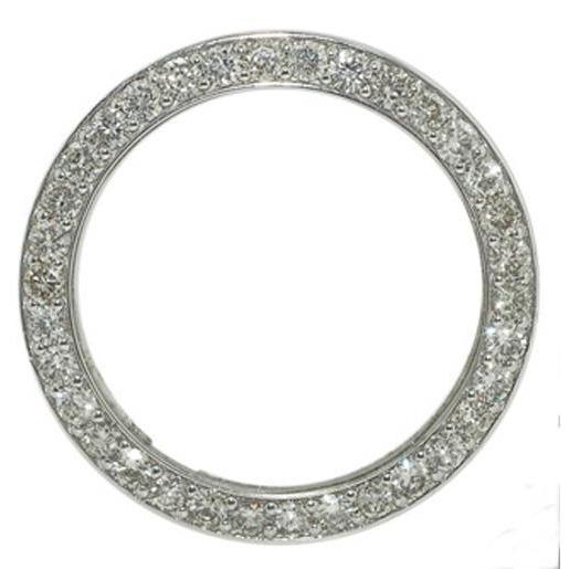 Maßgeschneiderte 5-Karat-Diamant-Lünette, passend für Rolex Datejust oder Date-Uhr 44 mm