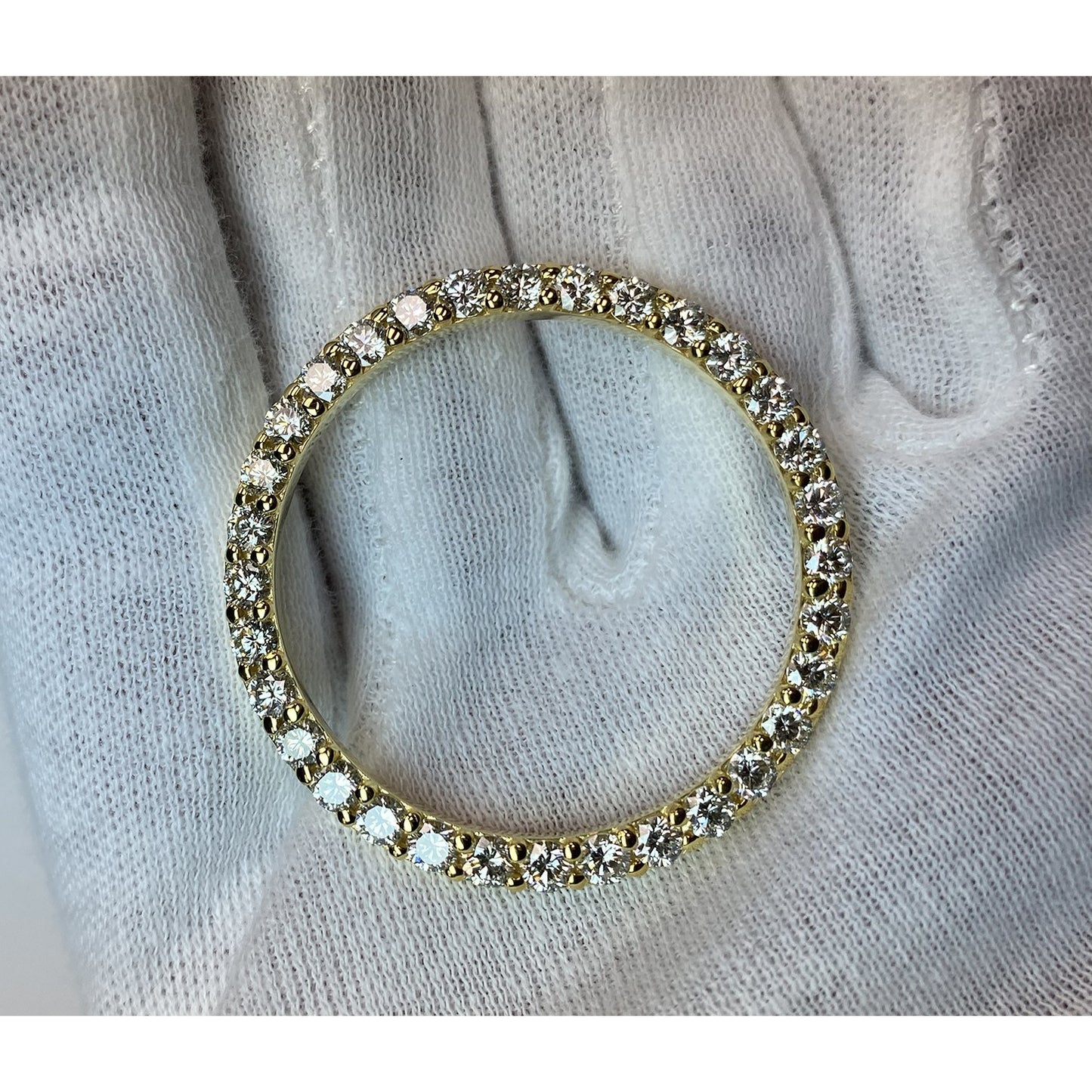 Mit Krappen besetzte Diamantlünette für Datejust oder Day Date, 36 mm, Herrenuhr, individuell maßgefertigt, 5,4 Karat