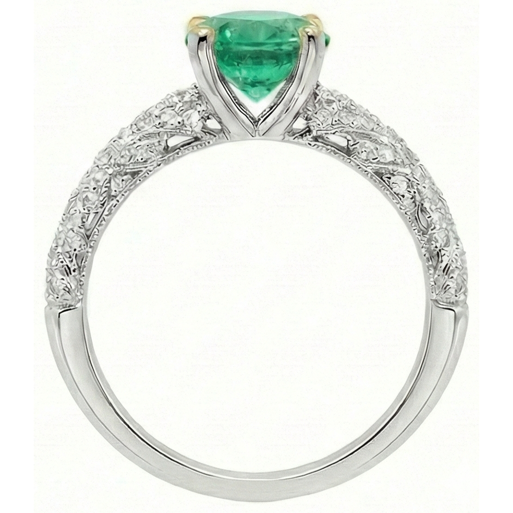 Premium Schmuckstein-Ring 1,50 Karat – Draufsicht