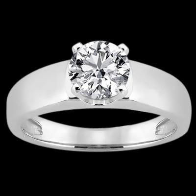 Natürliche Diamant-Solitärring 2,50 Ct. Damen Schmuck Weißgold 14K