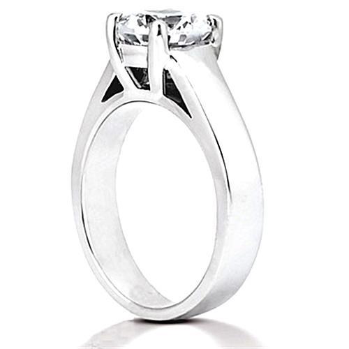 Natürliche Diamant-Verlobungsring Prong Style 0,75 Ct. Solitär Gold