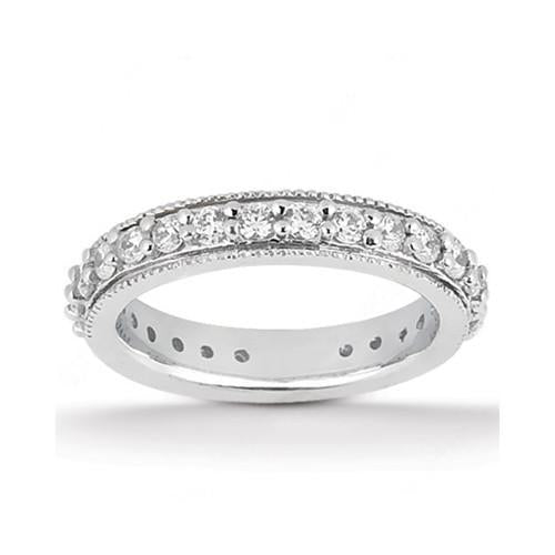 Natürliche Diamant-Verlobungsring Vintage-Stil Wickelband Set 2,45 Karat WG