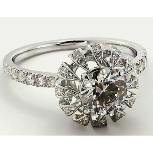Natürliche Diamant-Verlobungsring mit Akzent 2,75 Karat Schmuck