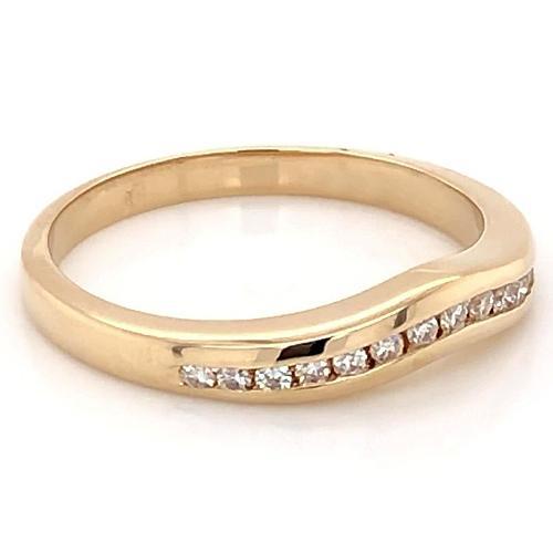Natürliche Diamant Anniversary Band 0,75 Karat Damen Gelbgold Neu