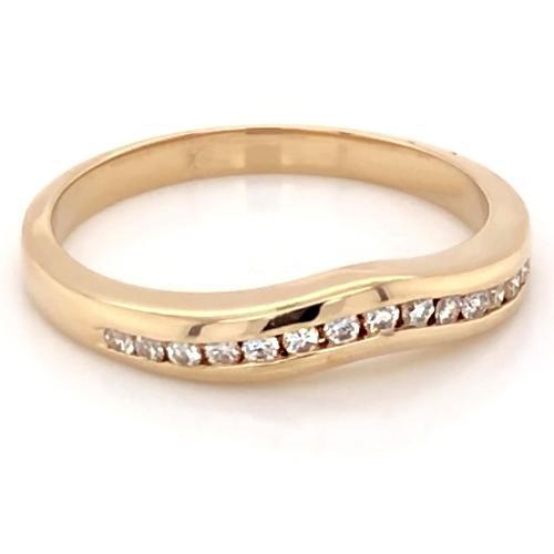 Natürliche Diamant Anniversary Band 0,75 Karat Damen Gelbgold Neu