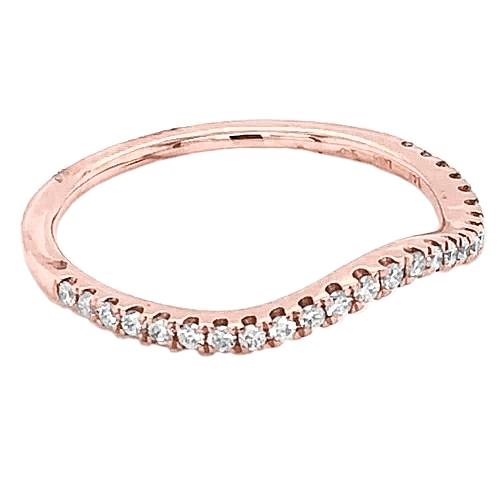 Natürliche Diamant Jubiläumsband 1 Karat Roségold 14K Damenschmuck Neu
