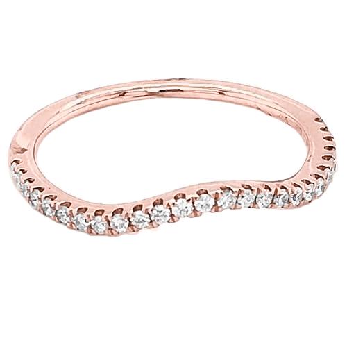 Natürliche Diamant Jubiläumsband 1 Karat Roségold 14K Damenschmuck Neu