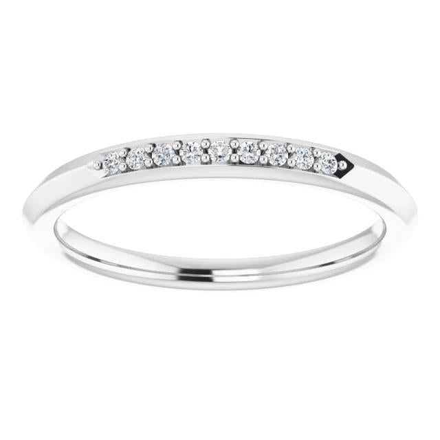 Natürliche Diamant Jubiläumsband Krappenfassung 0.54 Karat Damen Schmuck