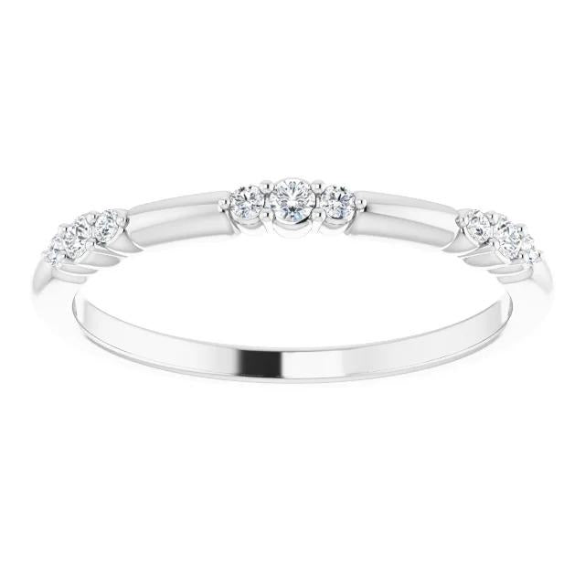 Natürliche Diamant Runder Versprechensring 1,05 Karat Weißgold 14K