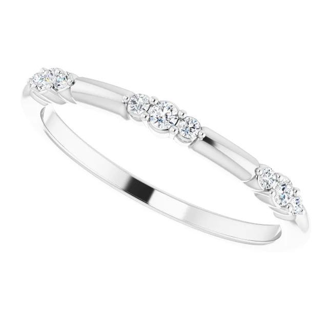 Natürliche Diamant Runder Versprechensring 1,05 Karat Weißgold 14K