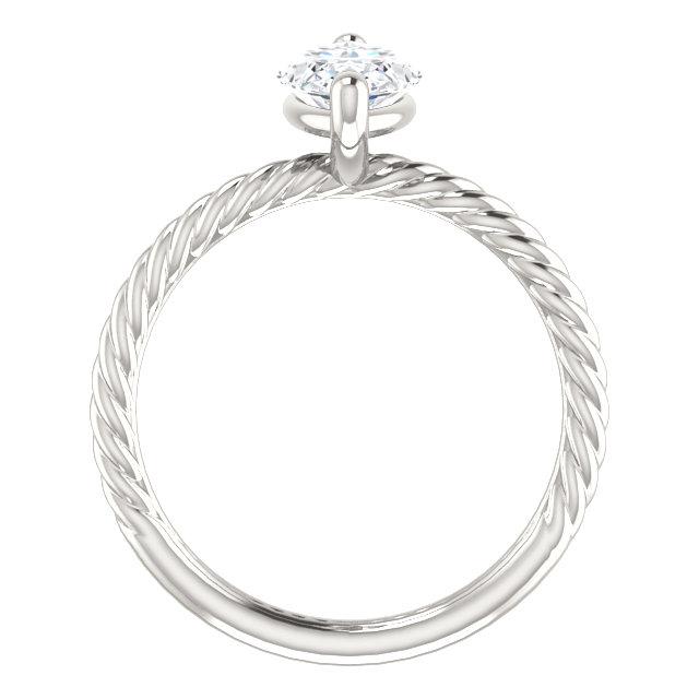 Natürliche Diamant Solitaire Ring 2 Karat Twisted Rope Style Damen Schmuck