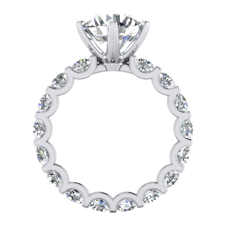 Natürliche Erde Abgebaut Diamant Ring im Ewigkeit Stil