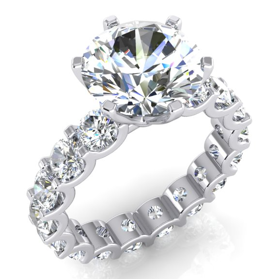 Natürliche Erde Abgebaut Diamant Ring im Ewigkeit Stil