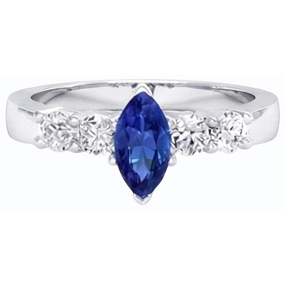 echter oval diamant 1.50Karat ring Profilansicht