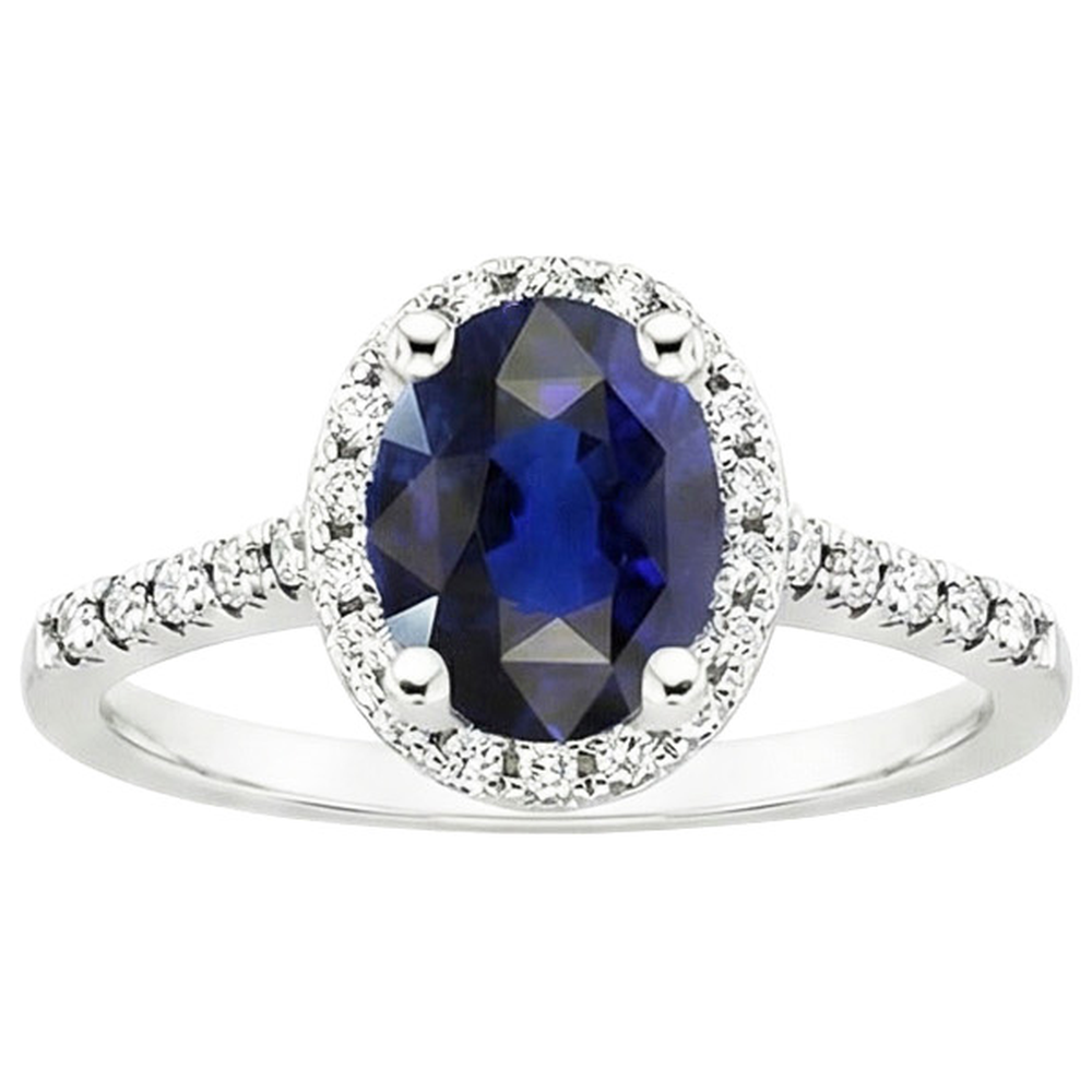 echter oval diamant 4Karat ring auf Weiß