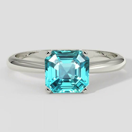 Natürlicher Paraiba-Verlobungsring mit 2,50 ct