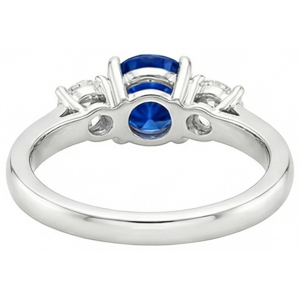 echter round diamant 3Karat ring auf Weiß
