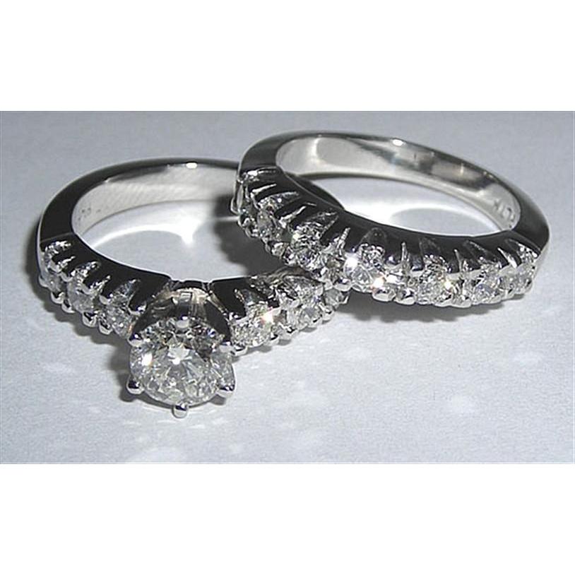 Neu Verlobungsring 1.61 Ct Natürliche Diamant Weißgold 14K