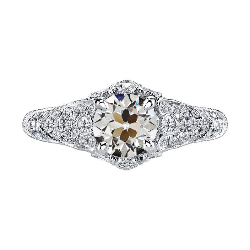 Natürlicher Diamant Anniversary Ring 3 Karat 14K Weißgold – Hauptansicht