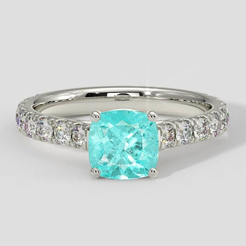 Paraiba-Ring im Rundschliff 1,75 Karat