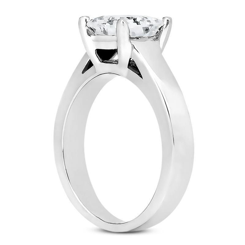 Prinzessinnenschnitt 1 Karat Natürliche Diamant-Verlobungsring Weißgold 14K