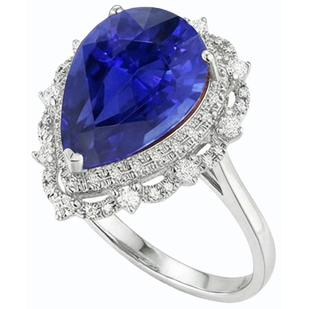 echter round diamant 3.50Karat ring auf Weiß