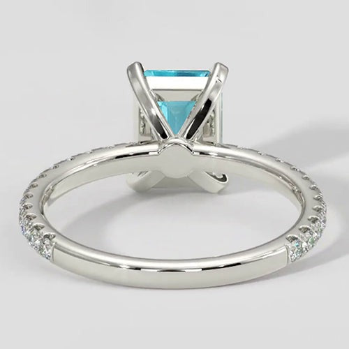 Ring Paraiba Turmalin 1,50 ct Smaragd-Stil