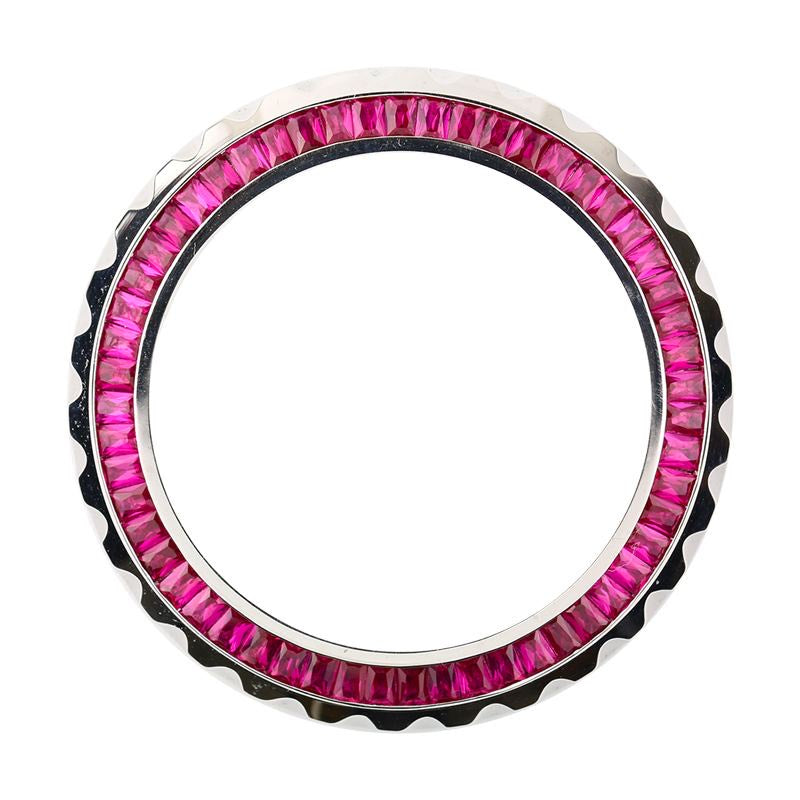 Rolex Rubin-Lünette passend für Sportuhren Daytona Submariner Sea-Dweller 44 mm