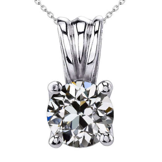 Hänge-Anhänger 14K Weißgold mit Brillant – Hauptansicht