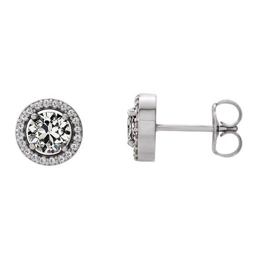 Authentischer Edler Diamant Ohrstecker – Hauptansicht