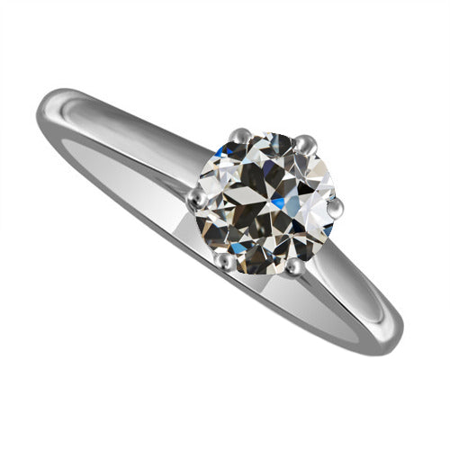Authentischer Edler Diamant Solitär-Ring – Hauptansicht