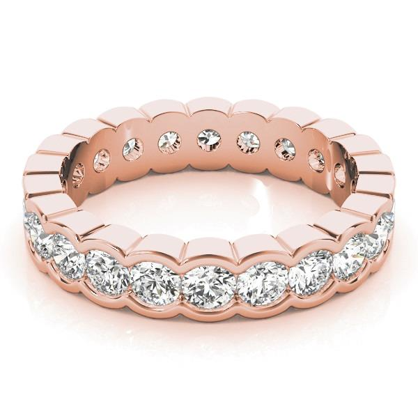 Brillant Eternity Band 3,24 Karat 14K Roségold – Seitenansicht