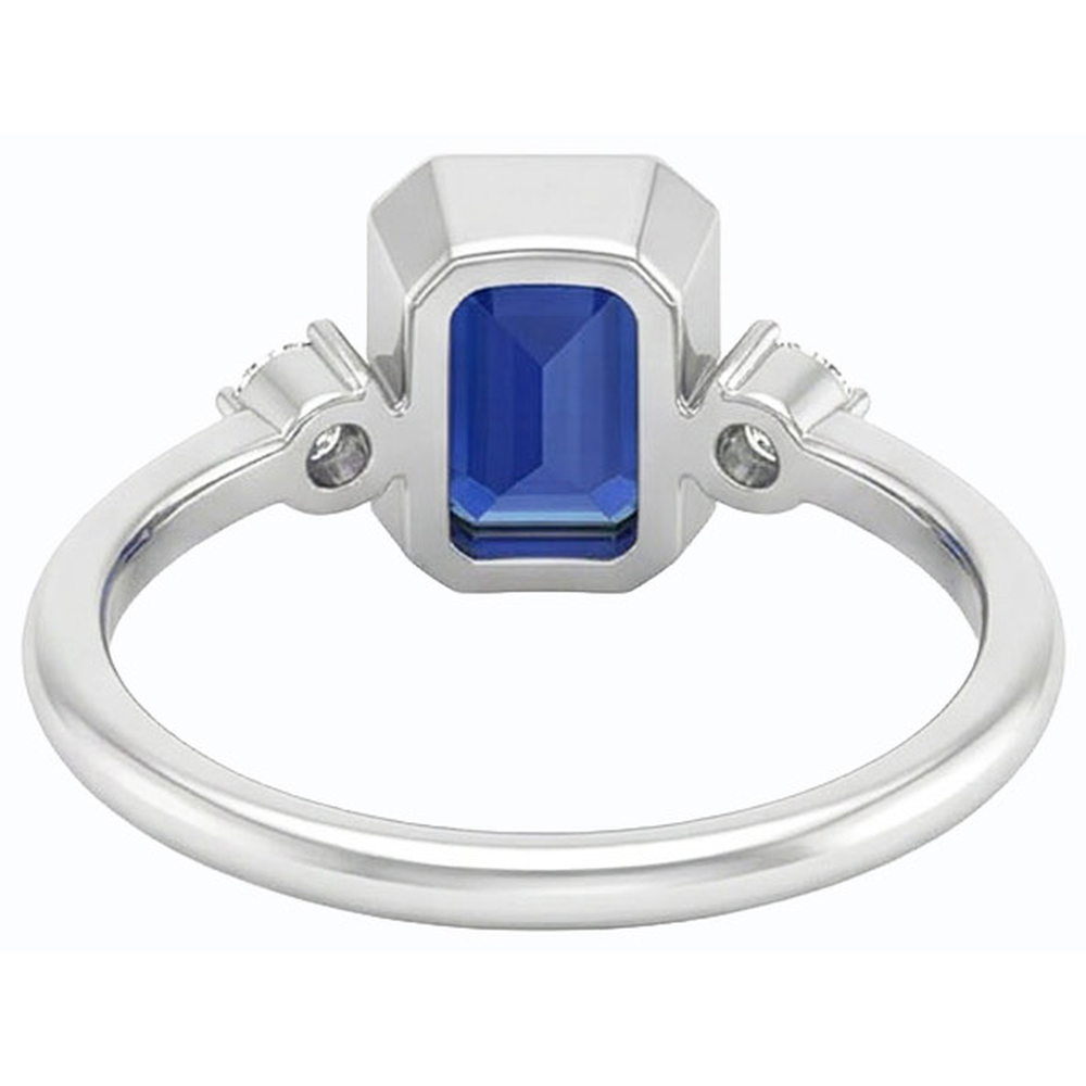 echter baguette diamant 1.75Karat ring Profilansicht