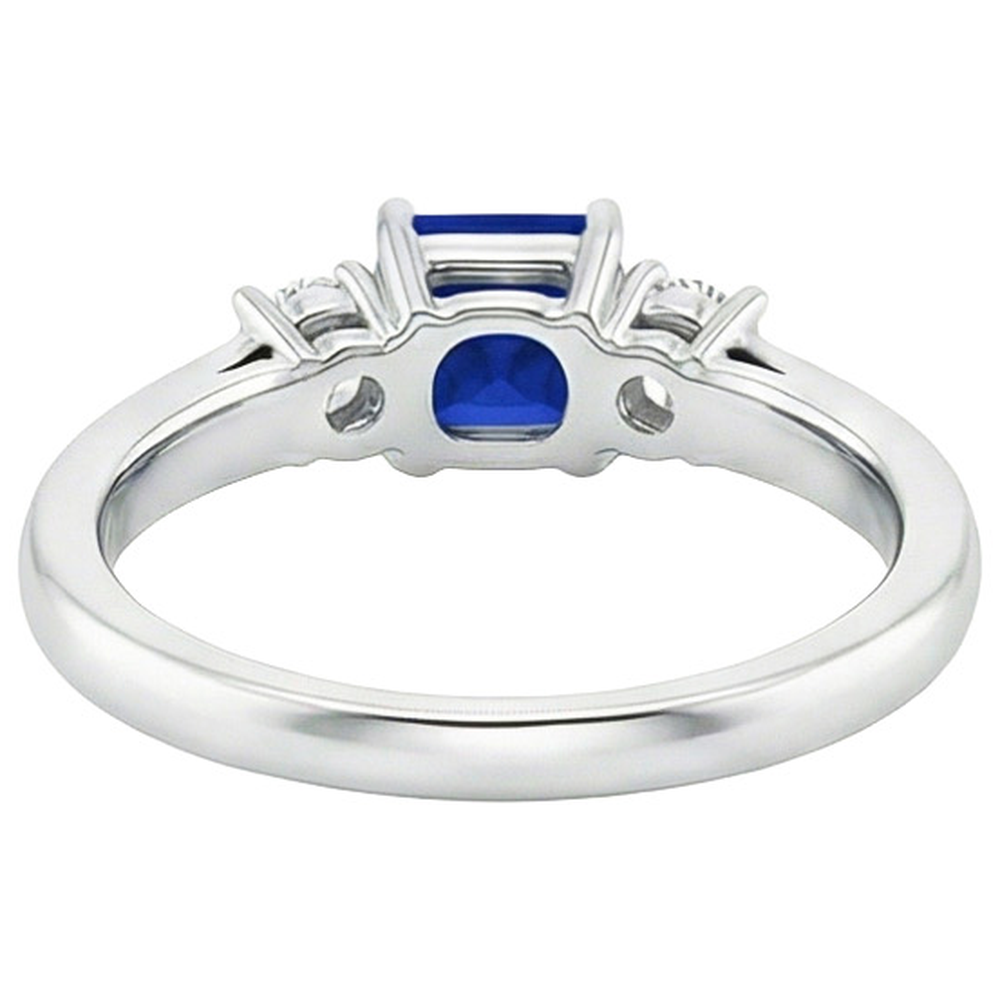echter round diamant 1.25Karat ring auf Weiß