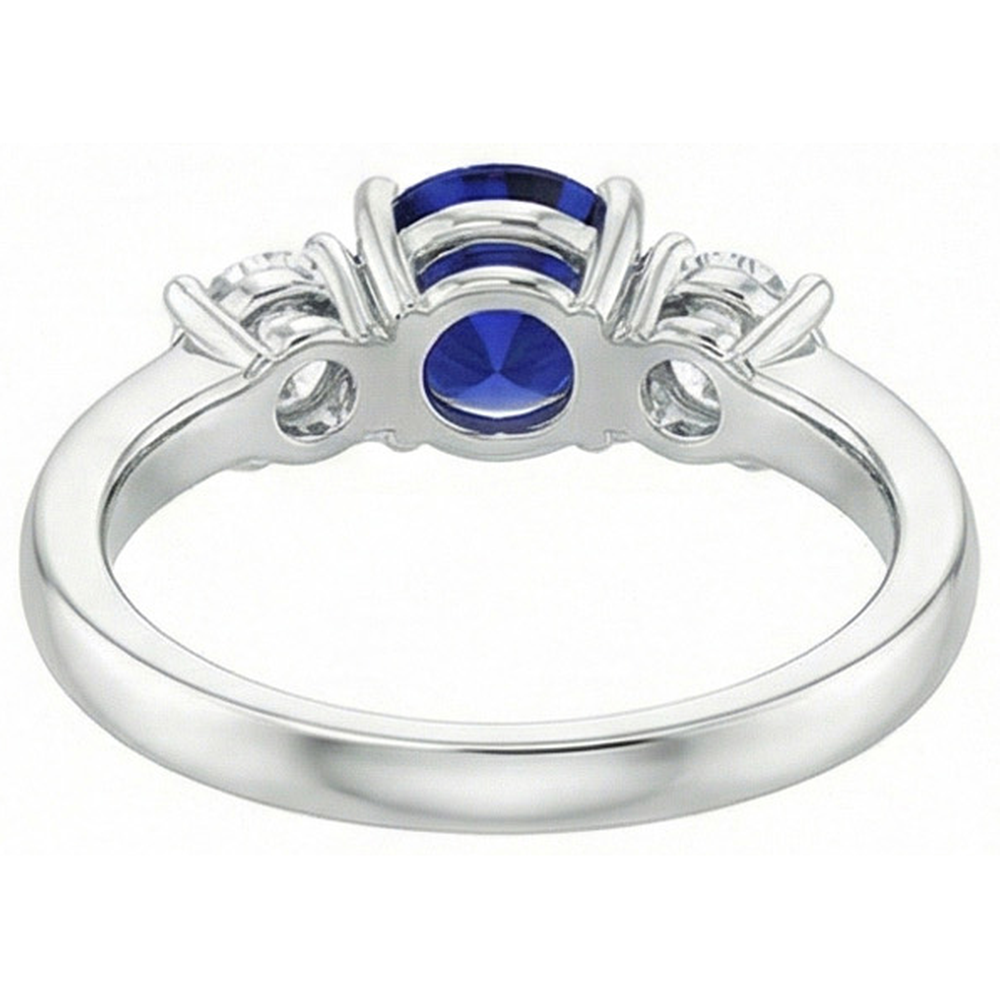 echter round diamant 1.75Karat ring auf Weiß