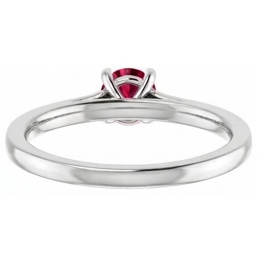 echter princess rubin 2Karat ring mit Diamantbesatz