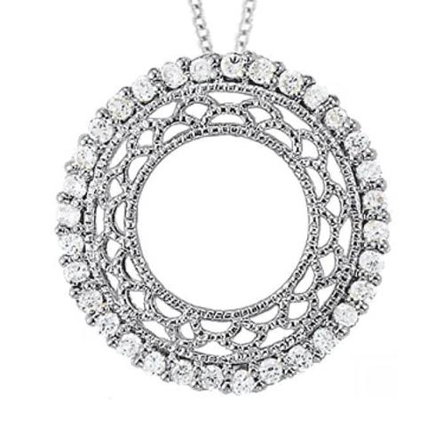 echter round diamant 1.05Karat anhänger Vorderansicht
