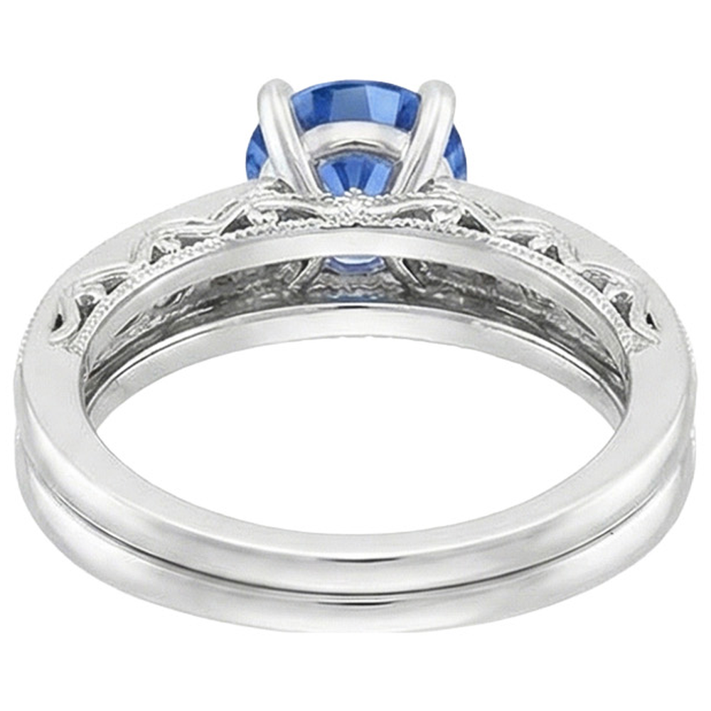 echter round diamant 7Karat ring auf Weiß