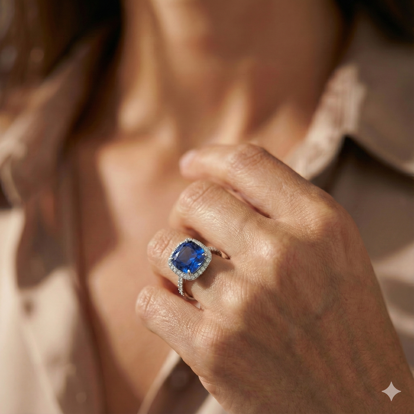 Saphir-Ring Für Frauen