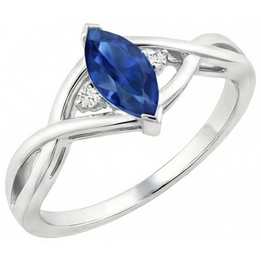 echter marquise diamant 1.50Karat ring Vorderansicht