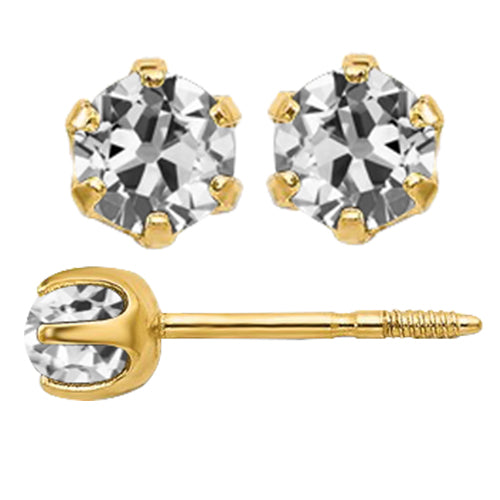 Echter Edler Diamant Ohrstecker – Hauptansicht