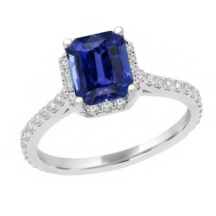 echter baguette diamant 4Karat ring Draufsicht