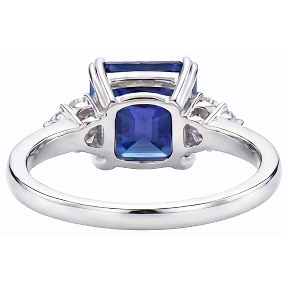 echter round diamant 3Karat ring Profilansicht