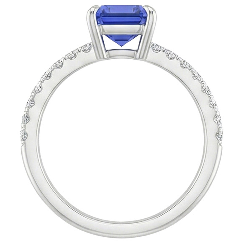 echter round diamant 4Karat ring Detailansicht