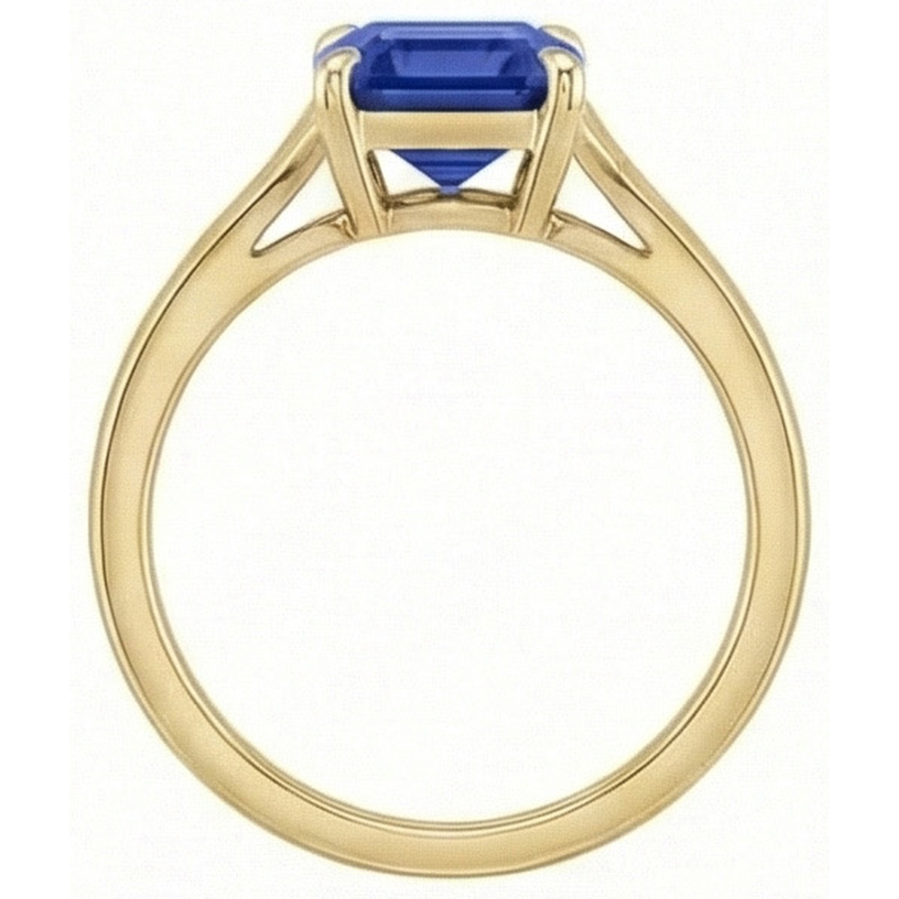 echter emerald saphir 3Karat ring Detailansicht