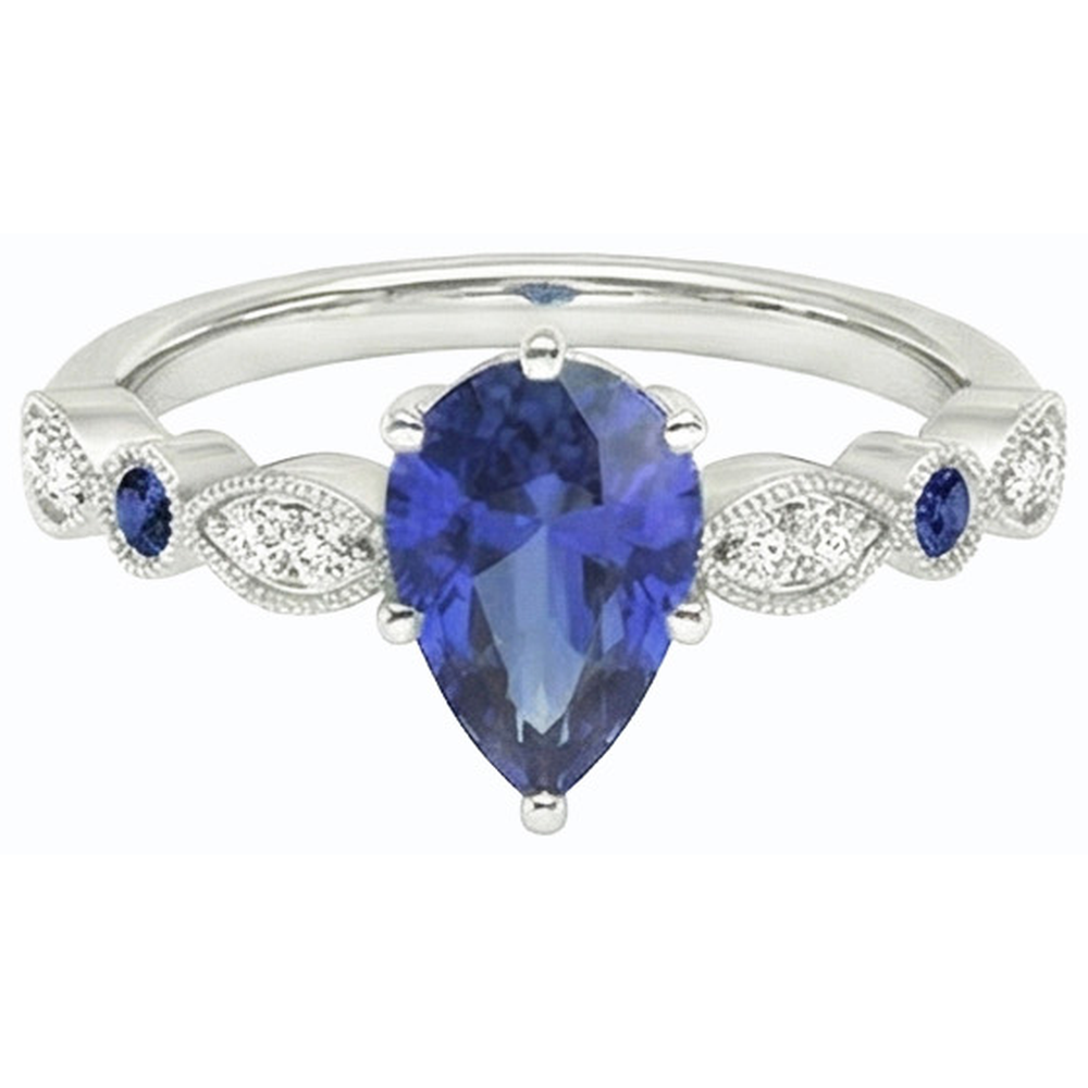 echter round diamant 2.50Karat ring auf Weiß